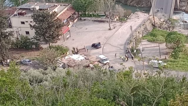 이스라엘군의 레바논 남부 공습 현장