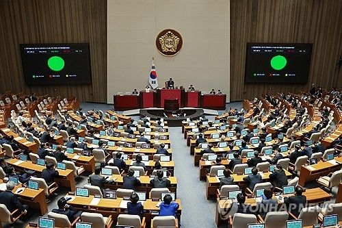 국회 본회의, 정개특위 소관 법안 처리