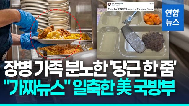[영상] '마른고기에 당근 한 줌' 부실급식 논란…美 "가짜뉴스" - 2