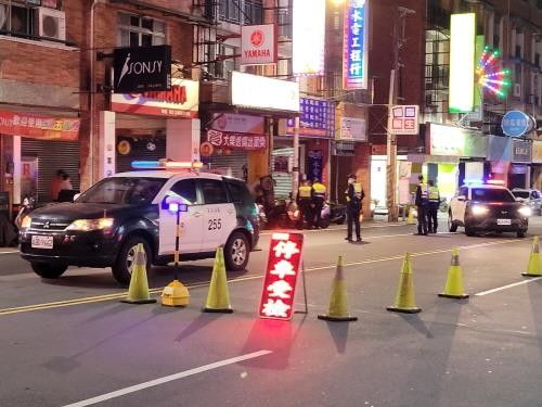 대만 경찰의 음주 운전 단속