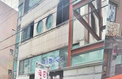 화재가 난 상가