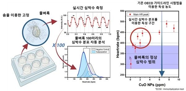 물벼룩 심박수 기반 환경·나노물질 독성평가 시스템
