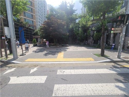 횡단보도 정비 후 모습