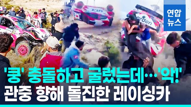 [영상] 아르헨 자동차 랠리서 관중에 차량 돌진…3명 사상 - 2