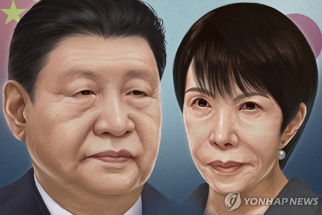 시진핑 중국 국가주석 - 다카이치 사나에 일본 총리 (PG)