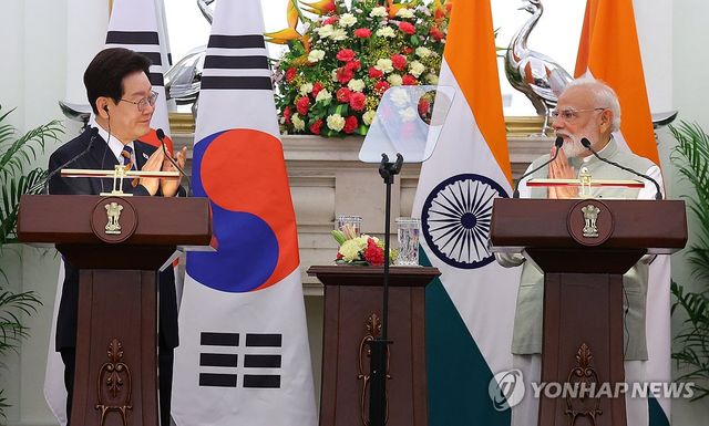 한-인도 정상 공동언론발표