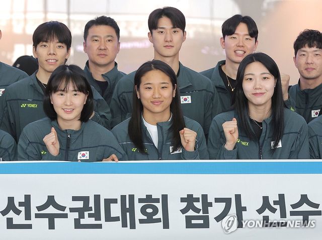 선전 다짐하는 배드민턴 대표팀