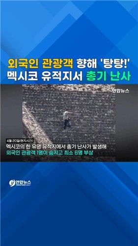 [쇼츠] 멕시코 유명 유적지서 총격 사건…7명 사상 - 2