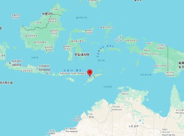 인도네시아 티모르섬 앞바다 규모 5.5 지진…"쓰나미 위험 없어"
