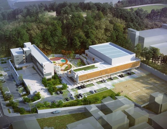 인천시선수촌 장창선 체육관 조감도