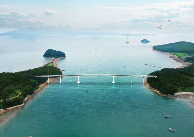 주문∼아차 연도교 조감도