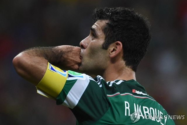 라파엘 마르케스의 멕시코 국가대표 시절 모습.