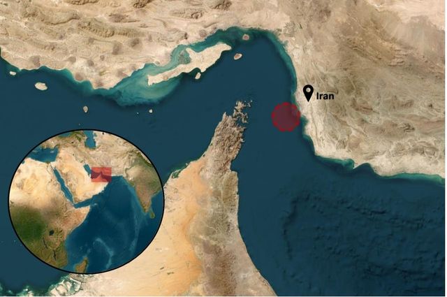 이란 근해에서 선박 피격