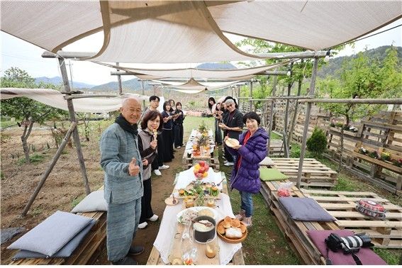 암새들 새뜰원 농원에서 열린 팜 다이닝 행사 [M(밀양) 제공]