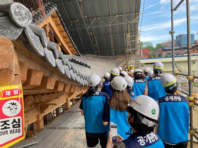 지난해 덕수궁 흥덕전 권역 복원 정비 현장 모습 