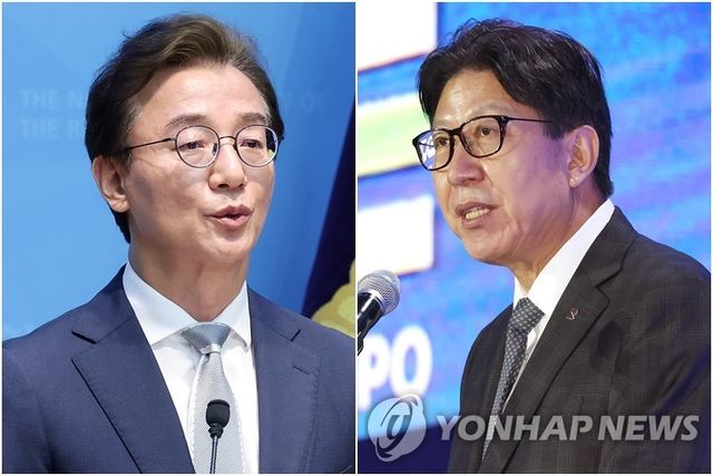 전재수 의원(왼쪽)과 박형준 부산시장