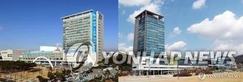 광주시청(왼쪽)과 전남도청