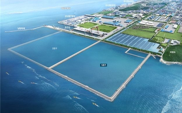 군산항 제2준설토 투기장 조감도