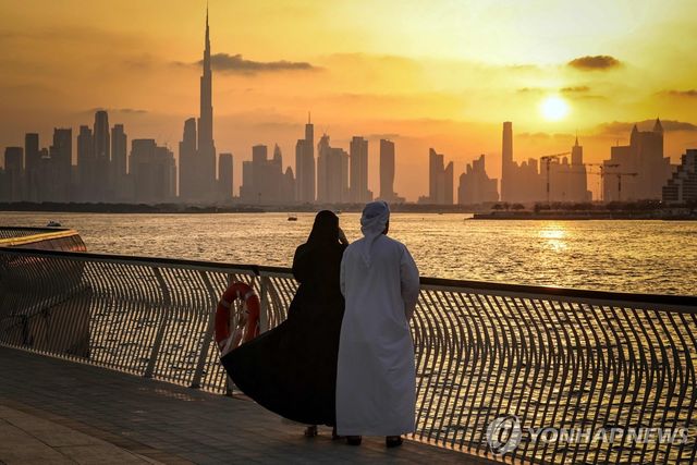 두바이의 고층 건물