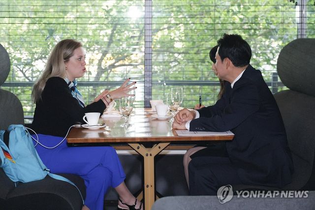 미국 NK뉴스와 인터뷰한 장동혁 대표