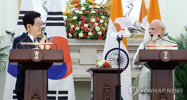 한-인도 정상 공동언론발표