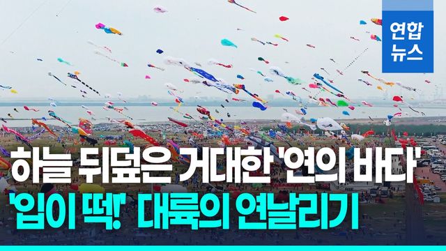 [영상] 트럭·문어·핵잠수함까지…中 웨이팡 하늘 뒤덮은 이색 연들 - 2