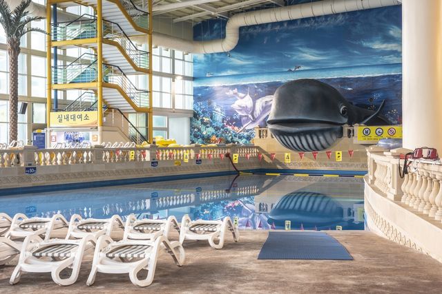디오션 워터파크 실내 파도풀