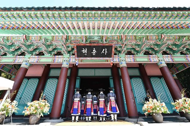 지난해 현충사에서 열린 다례 모습 