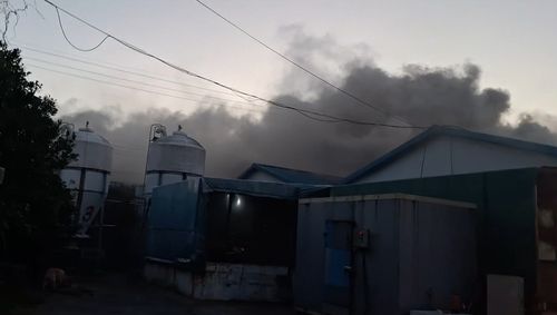 24일 제주시 한림읍 양돈장 화재 현장