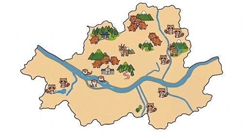 서울 내 야생동물 출몰 지도