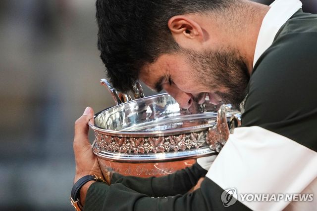 지난해 프랑스오픈에서 우승했던 알카라스