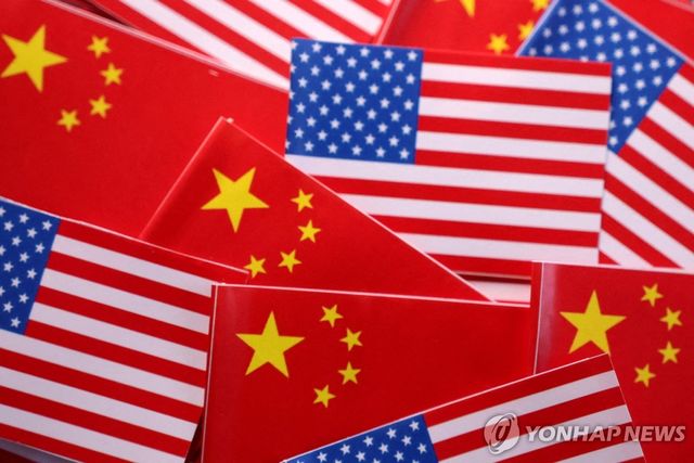 미국과 중국 국기