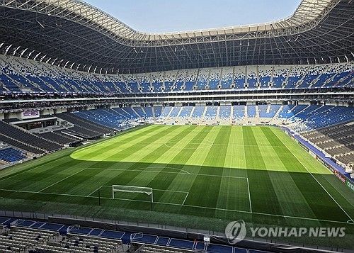 홍명보호가 조별리그 3차전 남아공과의 경기를 치르는 몬테레이 BBVA 스타디움 