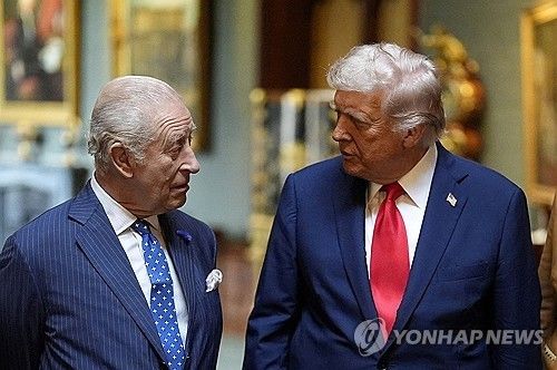 지난해 9월 영국 방문해 찰스 3세 만난 트럼프