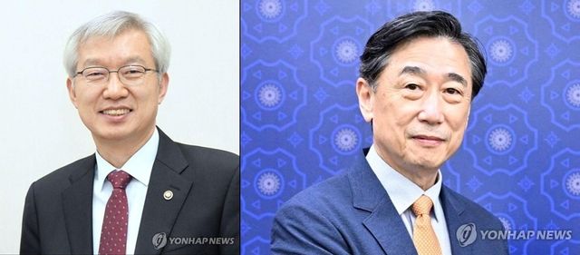 이태호 전 외교부 차관(왼쪽)과 오준 세이브더칠드런 코리아 이사장