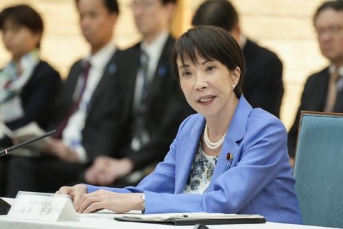 3대 안보문서 개정 전문가 회의서 발언하는 다카이치 일본 총리