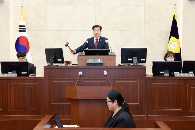 밀양시의회 제272회 임시회 모습