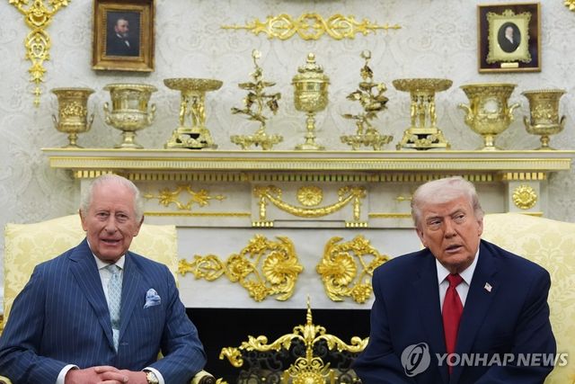 찰스 3세 국왕과 트럼프 대통령