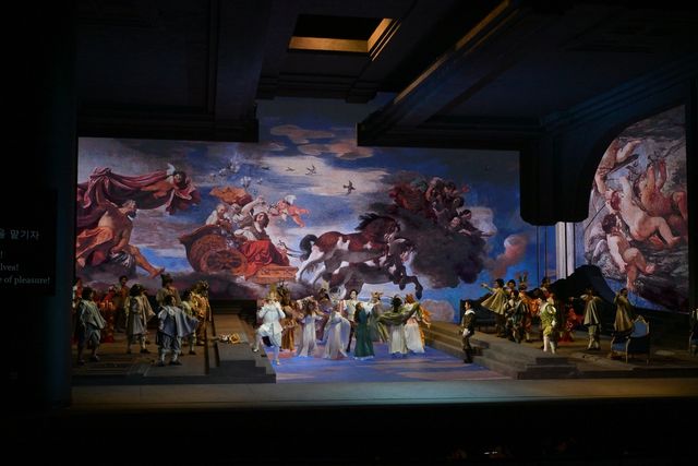 오페라 '리골레토' 1막 1장 장면