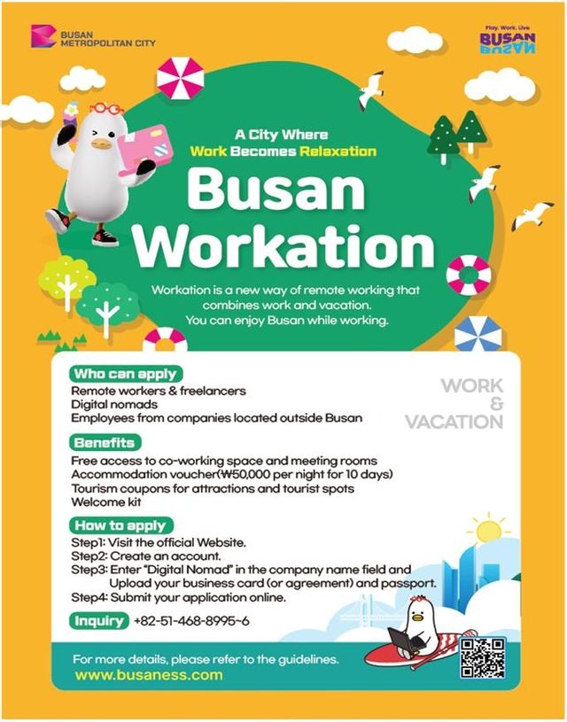 부산형 워케이션 글로벌 프로모션