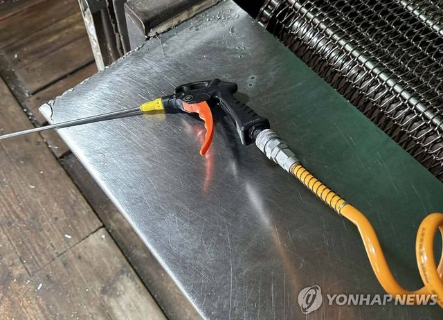 사건 당시 화성 도금업체에서 사용된 에어건