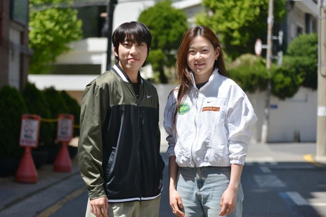 박지원(왼쪽)과 김민선