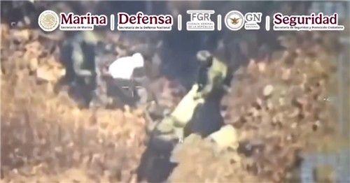 멕시코 안보부 장관이 공개한 체포 동영상