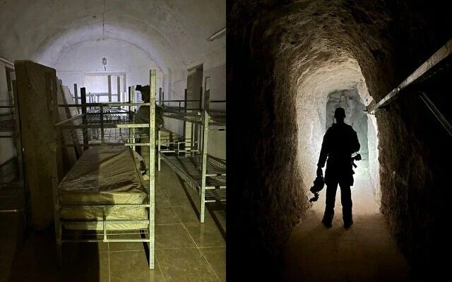 이스라엘군이 찾아낸 레바논 남부의 헤즈볼라 지하터널