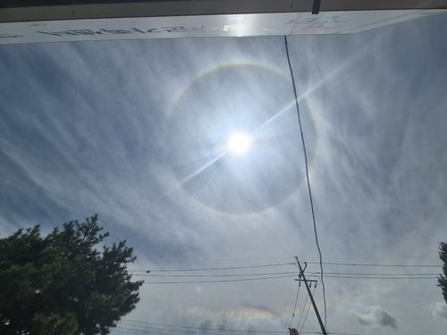 장수 하늘에 뜬 '햇무리'