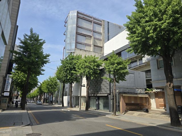 빈 상가가 늘고 있는 강남 가로수길 일대 모습 [촬영 서미숙 기자. 재판매 및 DB 금지]