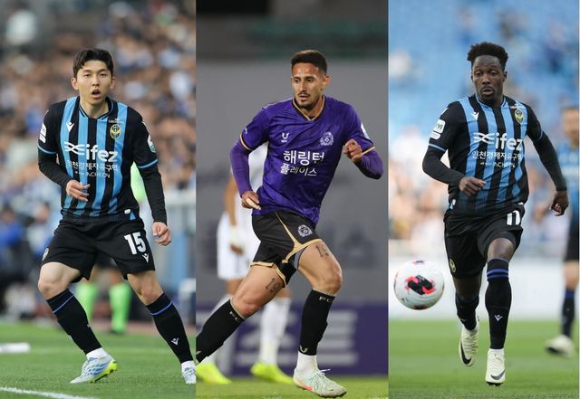 왼쪽부터 서재민, 엘쿠라노, 제르소