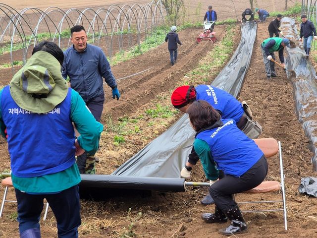 암 투병 부부 농가 위해 팔 걷어붙인 이웃들