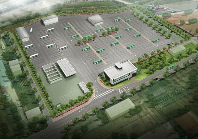 평택 버스 공영차고지 조감도