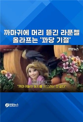 [쇼츠] 까마귀에 머리 뜯긴 라푼젤, 올라프는 '꽈당 기절' - 2